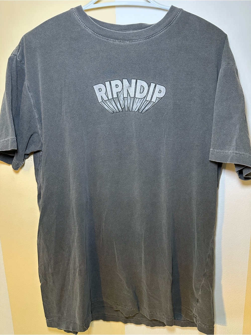 Ripndip Charcoal Short-Sleeve Logo Tee